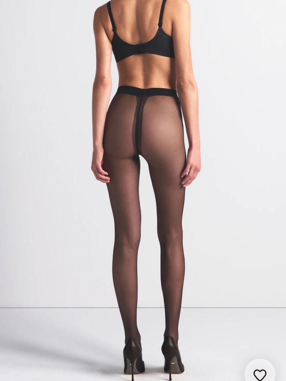 SKIMS SHEER HOISERY TIGHTS SIZE MEDIUM IN BLACK